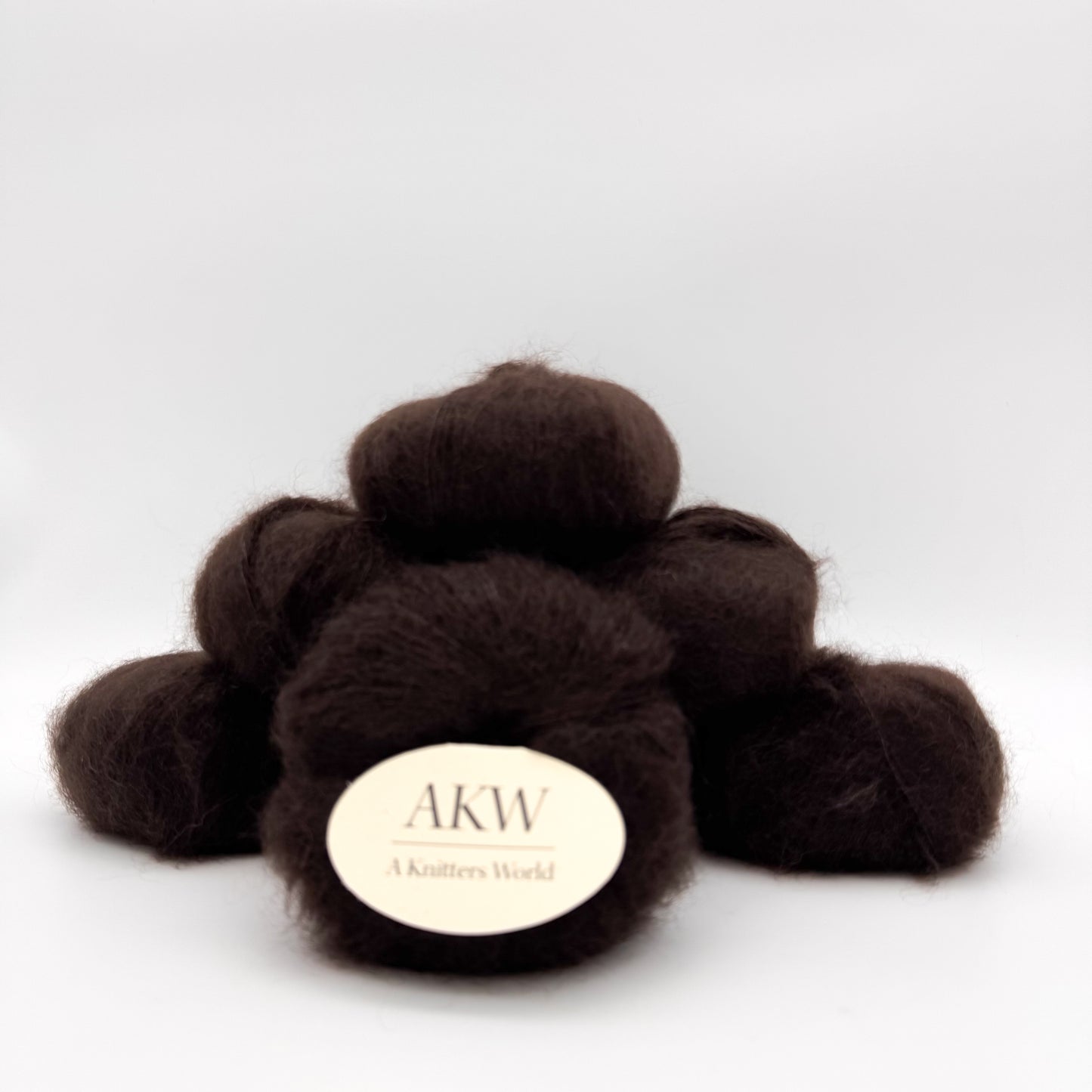 Mohair Sport garn i farven Chocolate – Superkid Mohair og silke fra A Knitters World