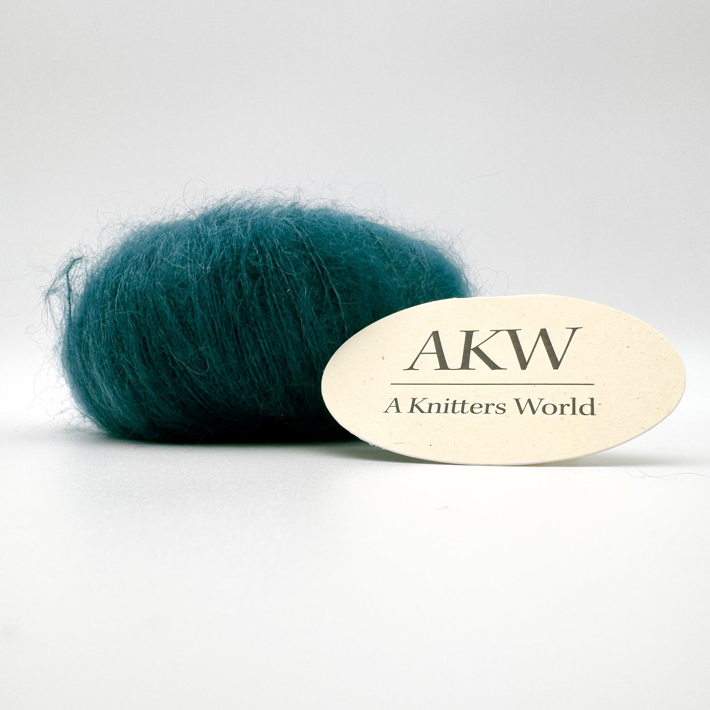Mohair Sport garn i farven Teal – Superkid Mohair og silke fra A Knitters World